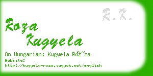 roza kugyela business card